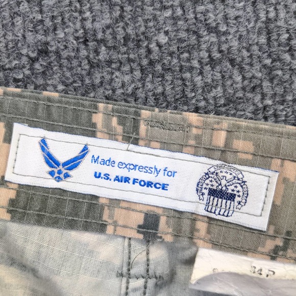 US Air Force USAF Mens Utility Digital Camo Trousers Green Size 34 Pockets - Picture 10 of 11